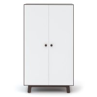 Armoire Merlin - Blanc/Noyer